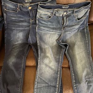 2 pair Maurice’s everflex skinny high rise